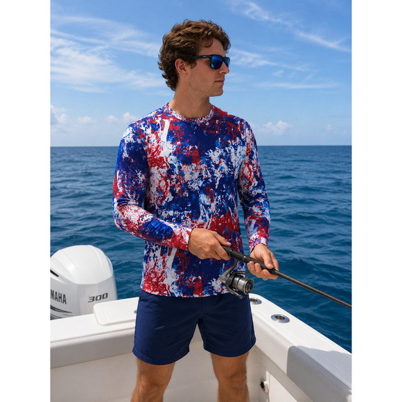 Reel Legends Jackets & Blazers - Reel Legends Men's UPF Fishing long sleeve shirt size small Boating Beachy